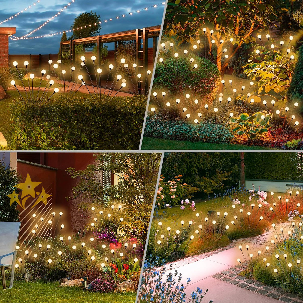 🎄 EARLY CHRISTMAS SALE 49% OFF 🔥 6 LED Solar Powered Firefly Garden Light
