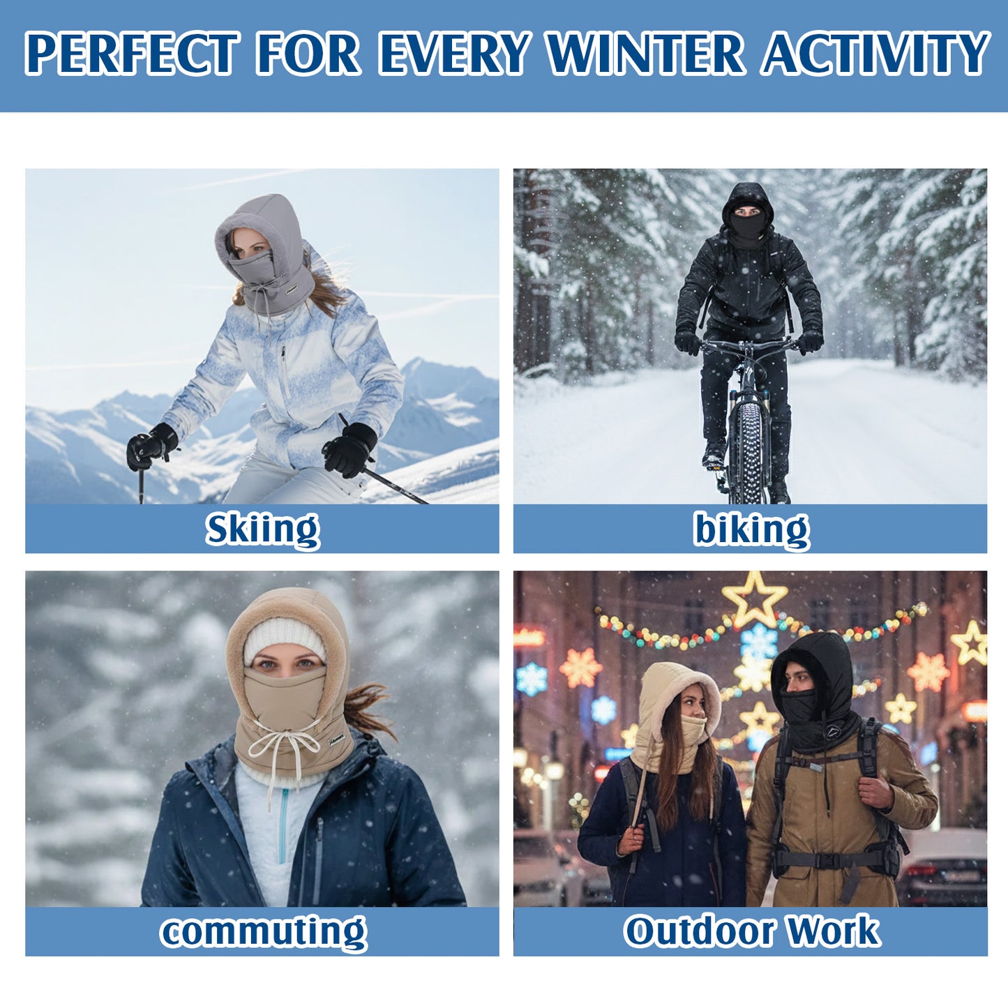 ❄ Early Christmas 70% OFF 🌡️ WinterLock™ 4in1 360° Windproof Thermal Hood (Hat, Mask, Neck & Ear Warmer)