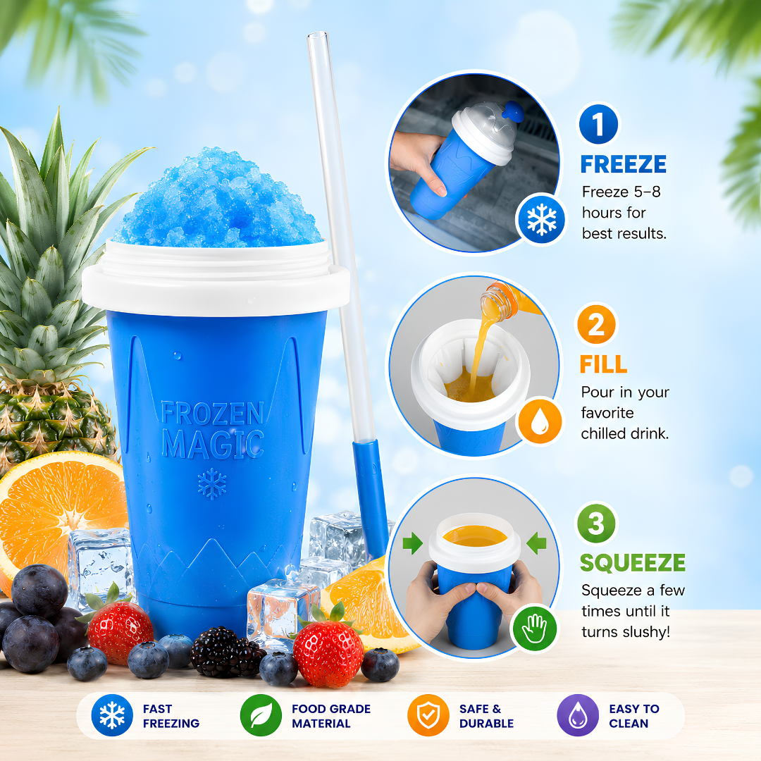 🔥 LAST DAY SALE 50% OFF 🔥 Magic Slushy Maker Cup ✨ Turn Any Drink Into A Slushie In Minutes