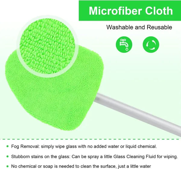 🧽 (LIMITED) 70% OFF TODAY ✨ Multi-Purpose Microfiber Cleaning Tool – Extendable Handle for Car, Kitchen, Home & Hard-to-Reach Areas