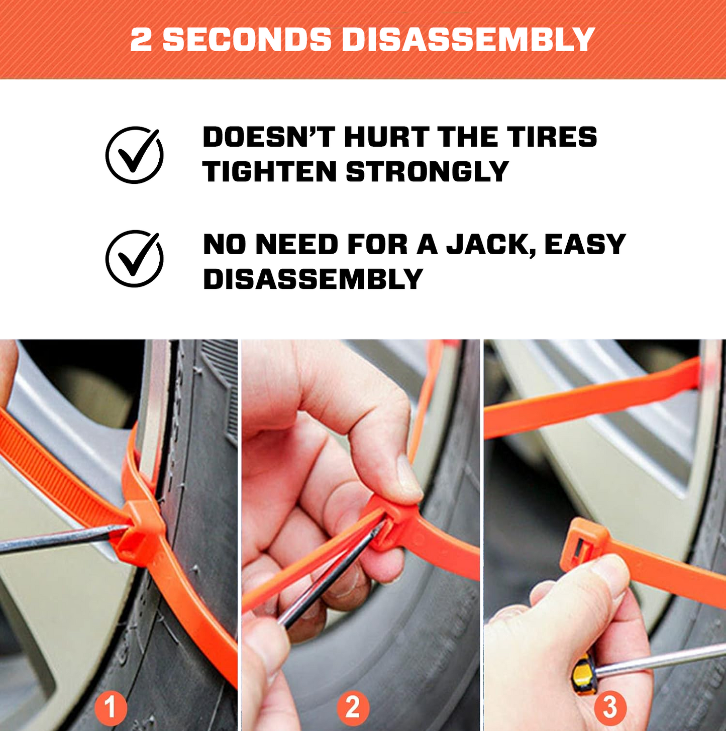 🎄Pre-Christmas Sale 70% OFF🔥2025 Upgraded SUPTRUCK™ SnowTrax Tire Chains (10PCs/Box)