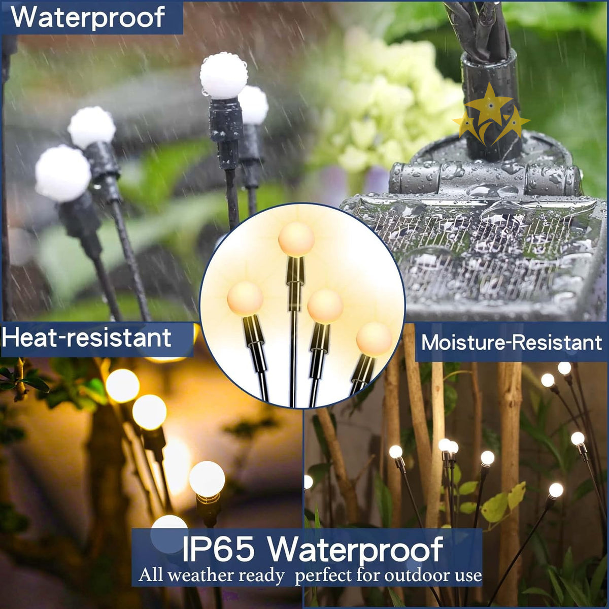 🎄 EARLY CHRISTMAS SALE 49% OFF 🔥 6 LED Solar Powered Firefly Garden Light