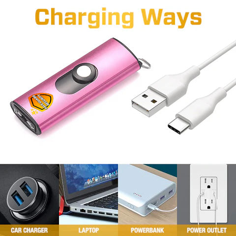 💥 2025 Mega Sale 70% OFF ️🔥 BoltUSB 50M Volts Stun USB Keychain ⚡ Hi-Tech - Smart Defend