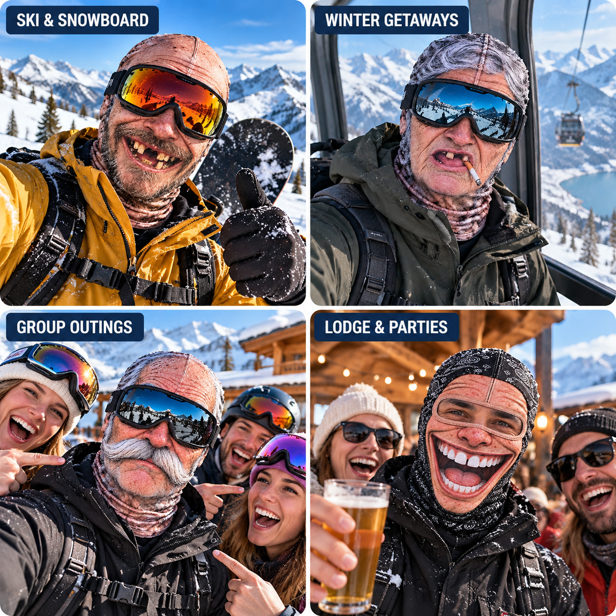 ⛄ WINTER DEAL 49% OFF 🥽 Funny Face Mask 3D Printed Balaclava