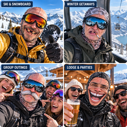 ⛄ WINTER DEAL 49% OFF 🥽 Funny Face Mask 3D Printed Balaclava