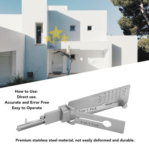 🔥 LAST DAY 49% OFF 🔑 2IN1 Stainless Steel Master Key Decoder