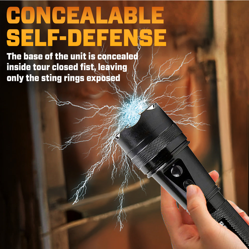 💥 2025 Upgrade 75% OFF ️🔦 SUPTRUCK™ VoltGuard X95 2in1 Stun Flashlight ⚡ Light in Dark, Power in Danger