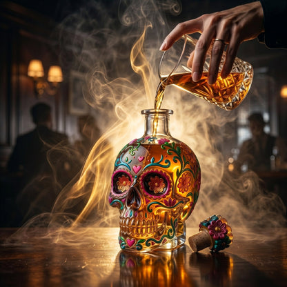 LIMITED Edition 🔥 Calavera de Oro – Limited Artisan Decanter