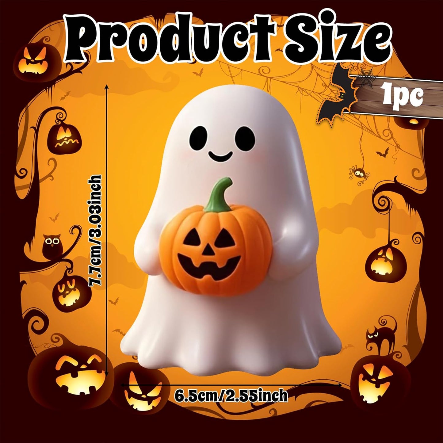 🎃 Pre-Halloween Sale 75% OFF 👻 2025 Spooky & Cute Middle Finger Ghost Figurine
