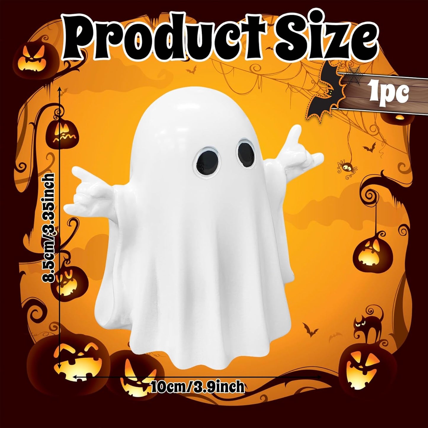 🎃 Pre-Halloween Sale 75% OFF 👻 2025 Spooky & Cute Middle Finger Ghost Figurine