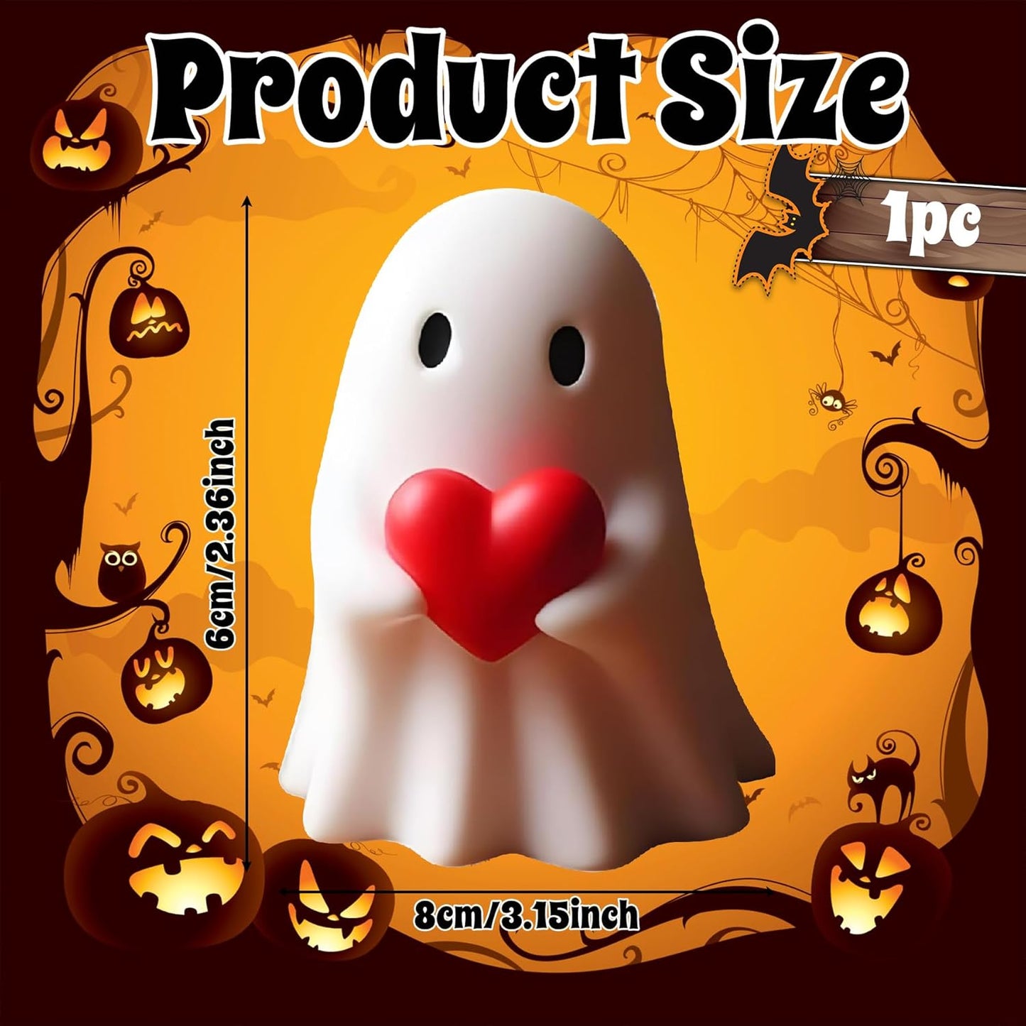 🎃 Pre-Halloween Sale 75% OFF 👻 2025 Spooky & Cute Middle Finger Ghost Figurine