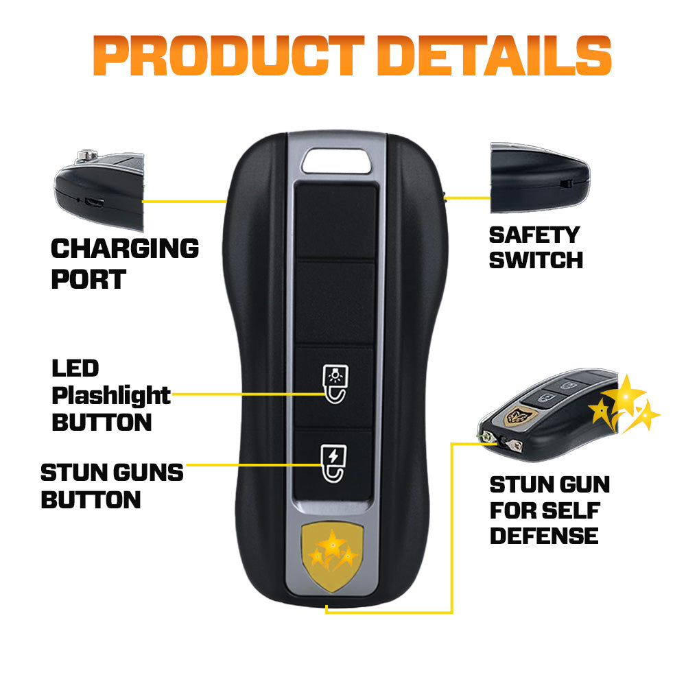 💥 2026 Father's Day Pre SALE ️🔥 VOLTAX V57 Hi-Tech Stun Flashlight Car Key ⚡ Smart Defense - Stay Safe