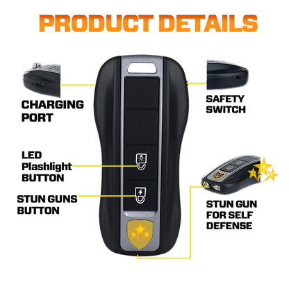 💥 2026 Father's Day Pre SALE ️🔥 VOLTAX V57 Hi-Tech Stun Flashlight Car Key ⚡ Smart Defense - Stay Safe