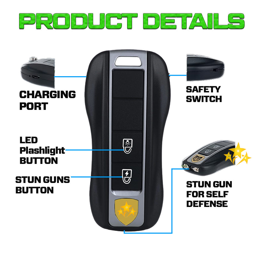 🛡️ 2025 Safety Alert 75% OFF ⚡️ AURIX S57 2in1 Stun Flashlight Car Key🔥Smart Defense, Instant Power