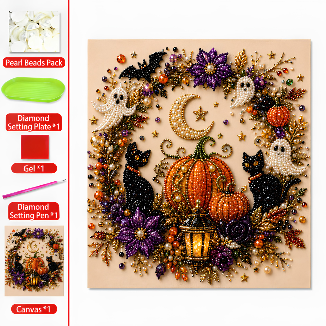 🎃 EARLY HALLOWEEN SALE 50% OFF 🔥 Halloween Pearl Art DIY Kits ✨ Unbox The Magic Of Halloween Crafting