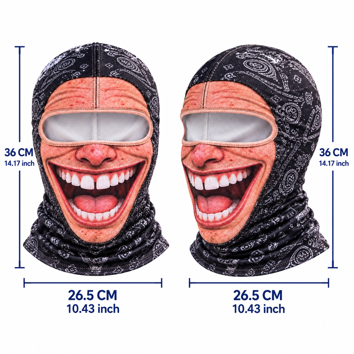 ⛄ WINTER DEAL 49% OFF 🥽 Funny Face Mask 3D Printed Balaclava