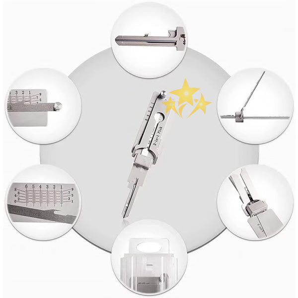 🔥 LAST DAY 49% OFF 🔑 2IN1 Stainless Steel Master Key Decoder