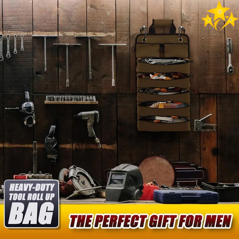 ❄️ EARLY CHRISTMAS 49% OFF 🛠️ Multi-Purpose Roll-Up Tool Bag | For Garage, Truck & Jobsite