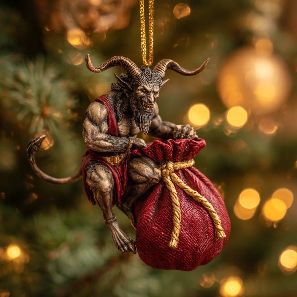 🎄 Early Christmas Sale 49% 👹 2026 Krampus Christmas Acrylic Ornament – Dark Holiday Mischief Collection