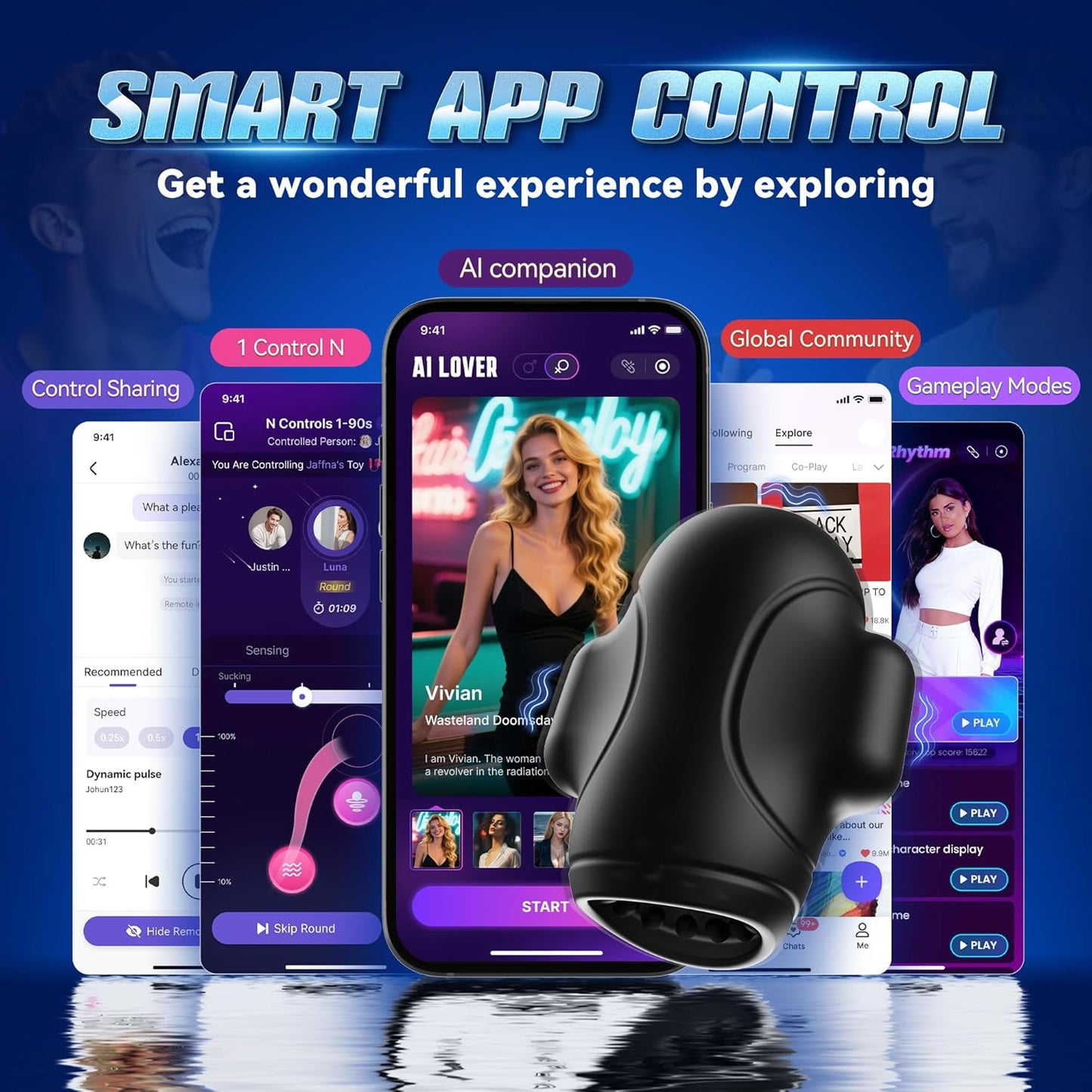 💪 2026 Upgraded ROCKETIX™ Vibrator - Smart AI 5in1 Performance Therapy Trainer