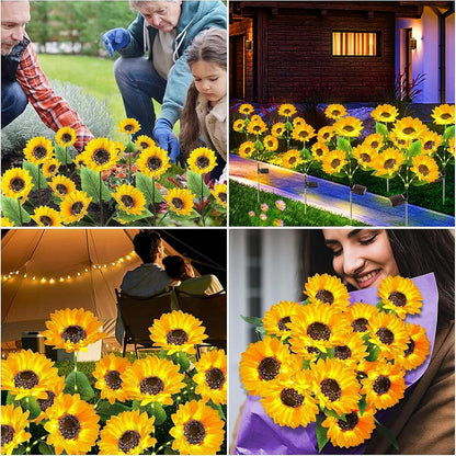 🔥Father's Day Sale 49% OFF🌻Sunflower Solar Powered LED Lights For Garden