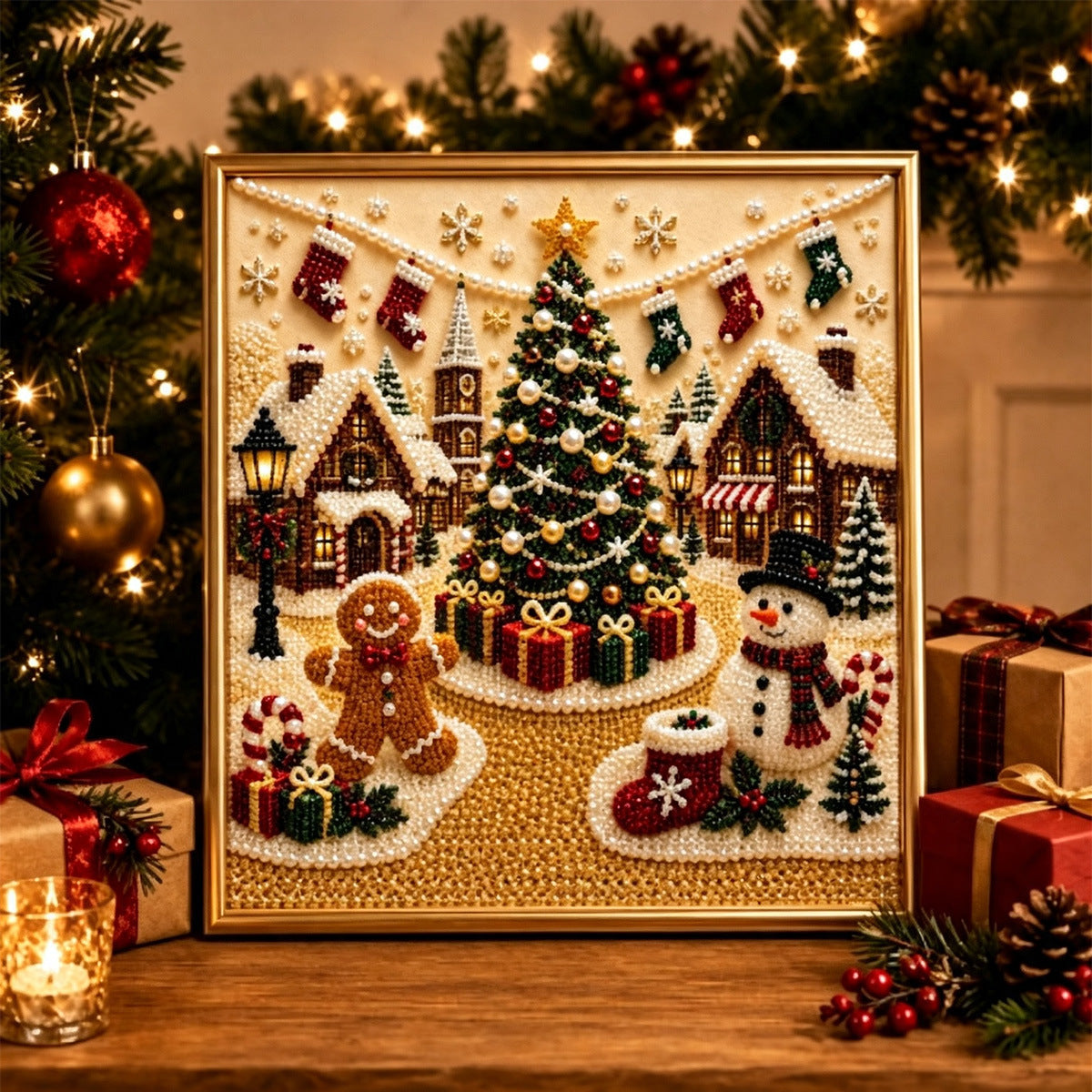 🔥 EARLY CHRISTMAS SALE 49% OFF 🎄 Holiday DIY Diamond Pearl Painting Art Kit