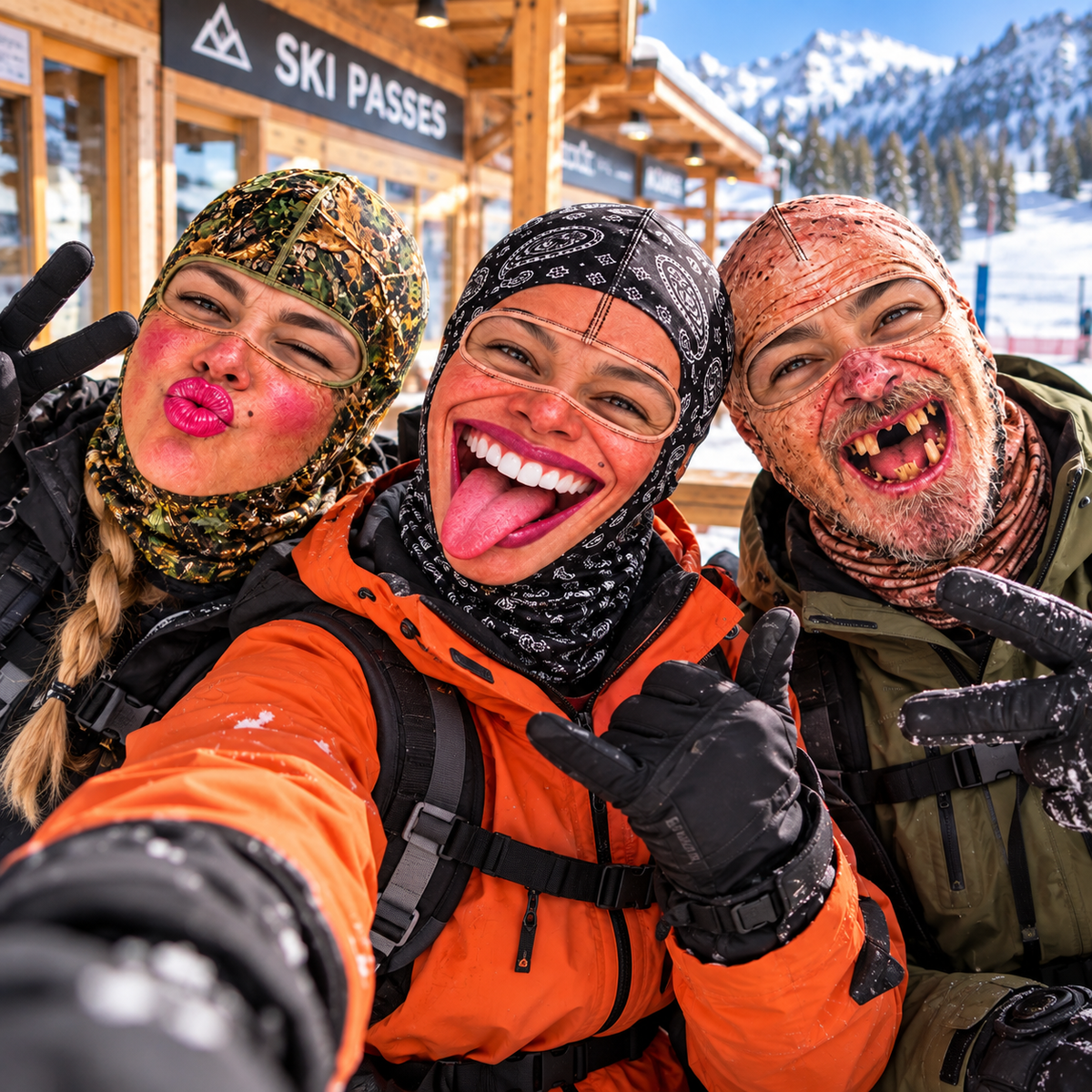 ⛄ WINTER DEAL 49% OFF 🥽 Funny Face Mask 3D Printed Balaclava