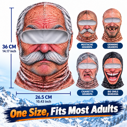 ⛄ WINTER DEAL 49% OFF 🥽 Funny Face Mask 3D Printed Balaclava