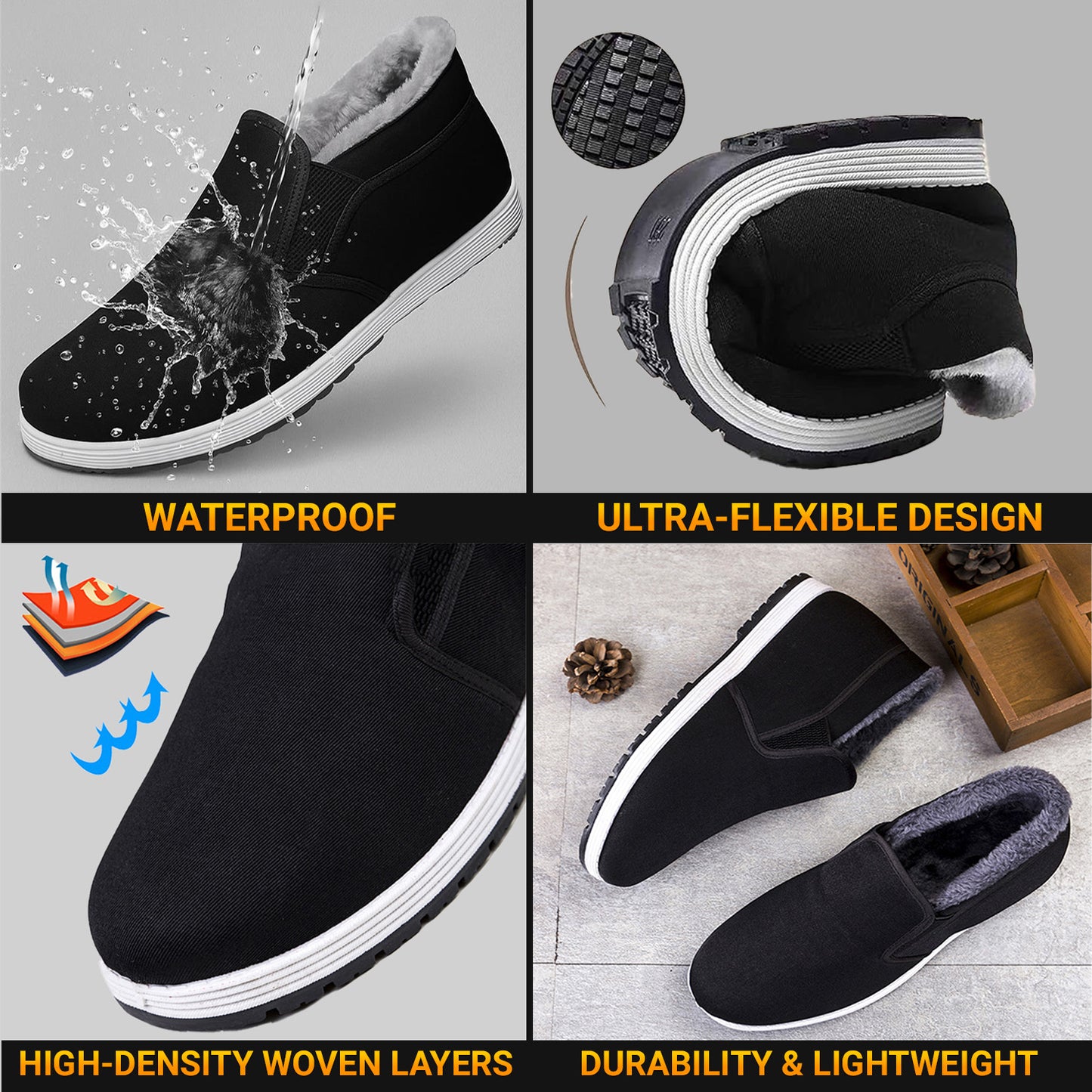 ❄ Early Christmas Sale 70% OFF 👟 2025 FANCYSTAR™ 360° Thermal Anti-Slip Orthopedic Winter Shoes