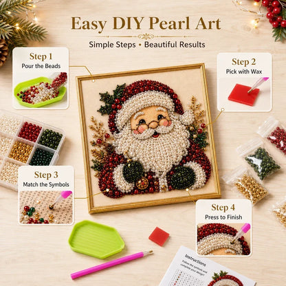 🔥 EARLY CHRISTMAS SALE 49% OFF 🎄 Holiday DIY Diamond Pearl Painting Art Kit