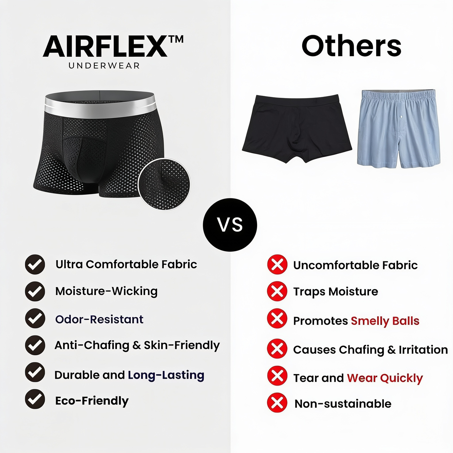 🔥 BEST DEAL 70% OFF 🔥 AirFlex™ Premium Leakproof IceSilk Mesh Men's Boxer