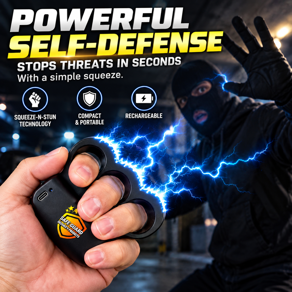💥 LAST DAY 49% OFF ️🔥 2026 Upgraded NSTASTRIKE EXTREME Knuckle Stun Ring ⚡