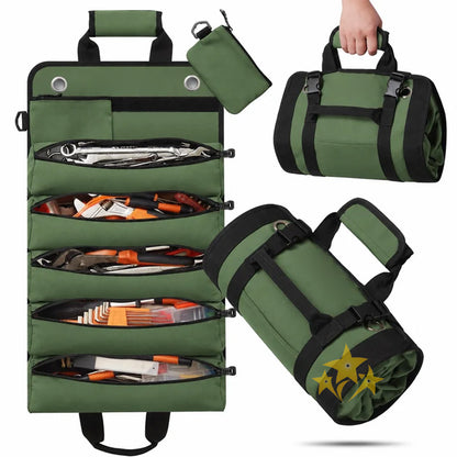❄️ EARLY CHRISTMAS 49% OFF 🛠️ Multi-Purpose Roll-Up Tool Bag | For Garage, Truck & Jobsite