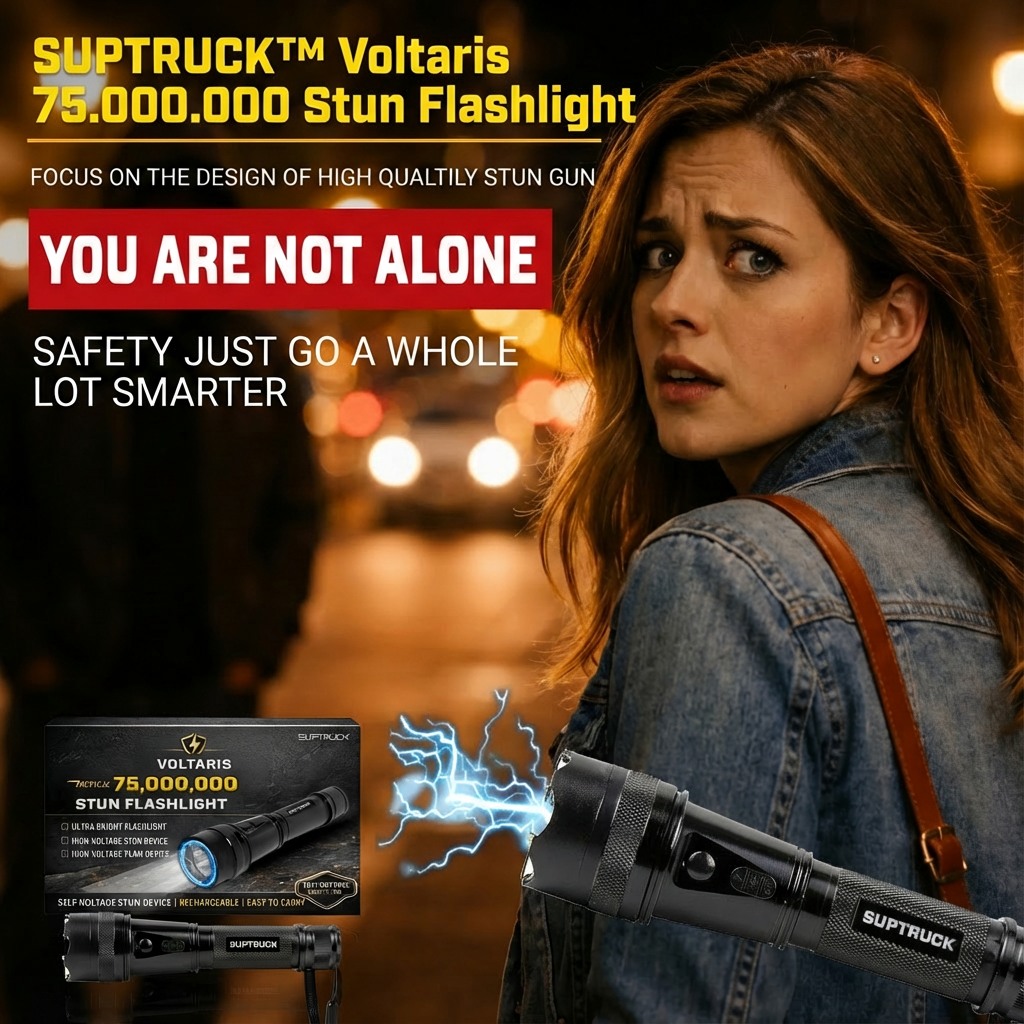 💥 2026 New Year Sale 75% OFF ️🔦 SUPTRUCK™ Voltaris 75M Stun Flashlight ⚡