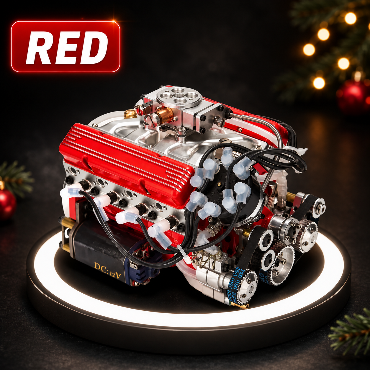 🎉 Early Christmas Sale 70% OFF 🔥 DIY Gasoline OHV V8 Small Block Engine Model Kit