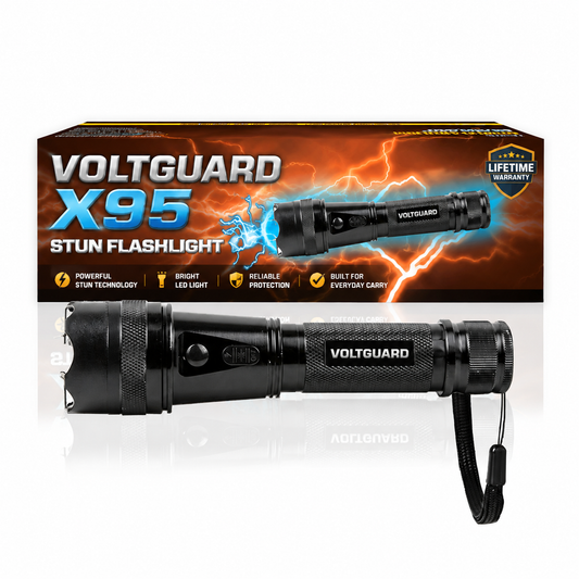💥 2026 Upgrade 75% OFF ️🔦 SUPTRUCK™ VoltGuard X95 2in1 Stun Flashlight ⚡ Light in Dark, Power in Danger
