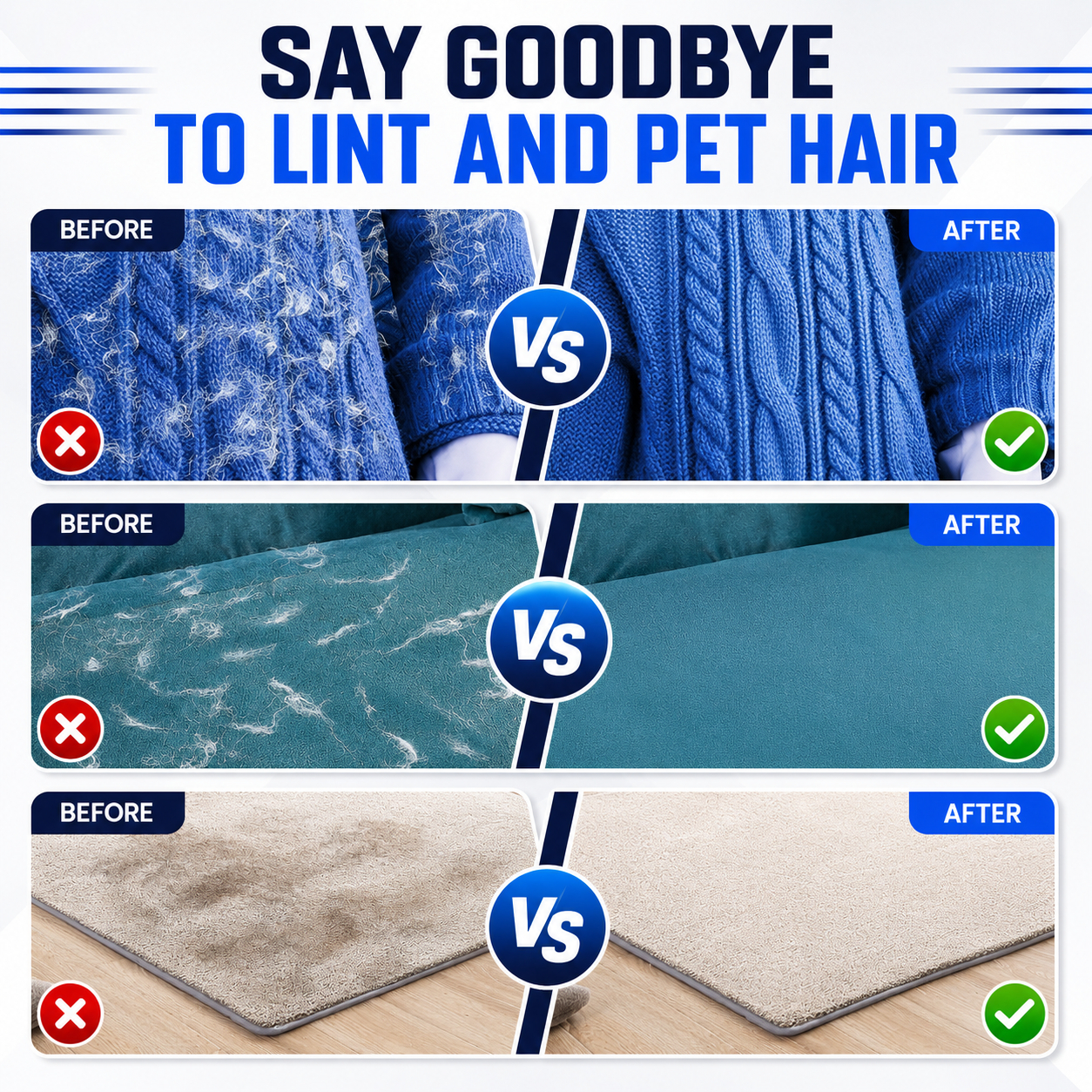 BUY 1 GET 1 🐾 FurGrip™ Pro 5-Finger Electrostatic Pet Hair Glover