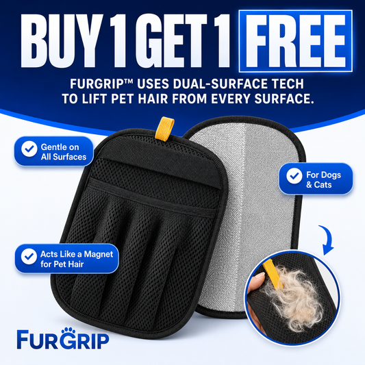 BUY 1 GET 1 🐾 FurGrip™ Pro 5-Finger Electrostatic Pet Hair Glover