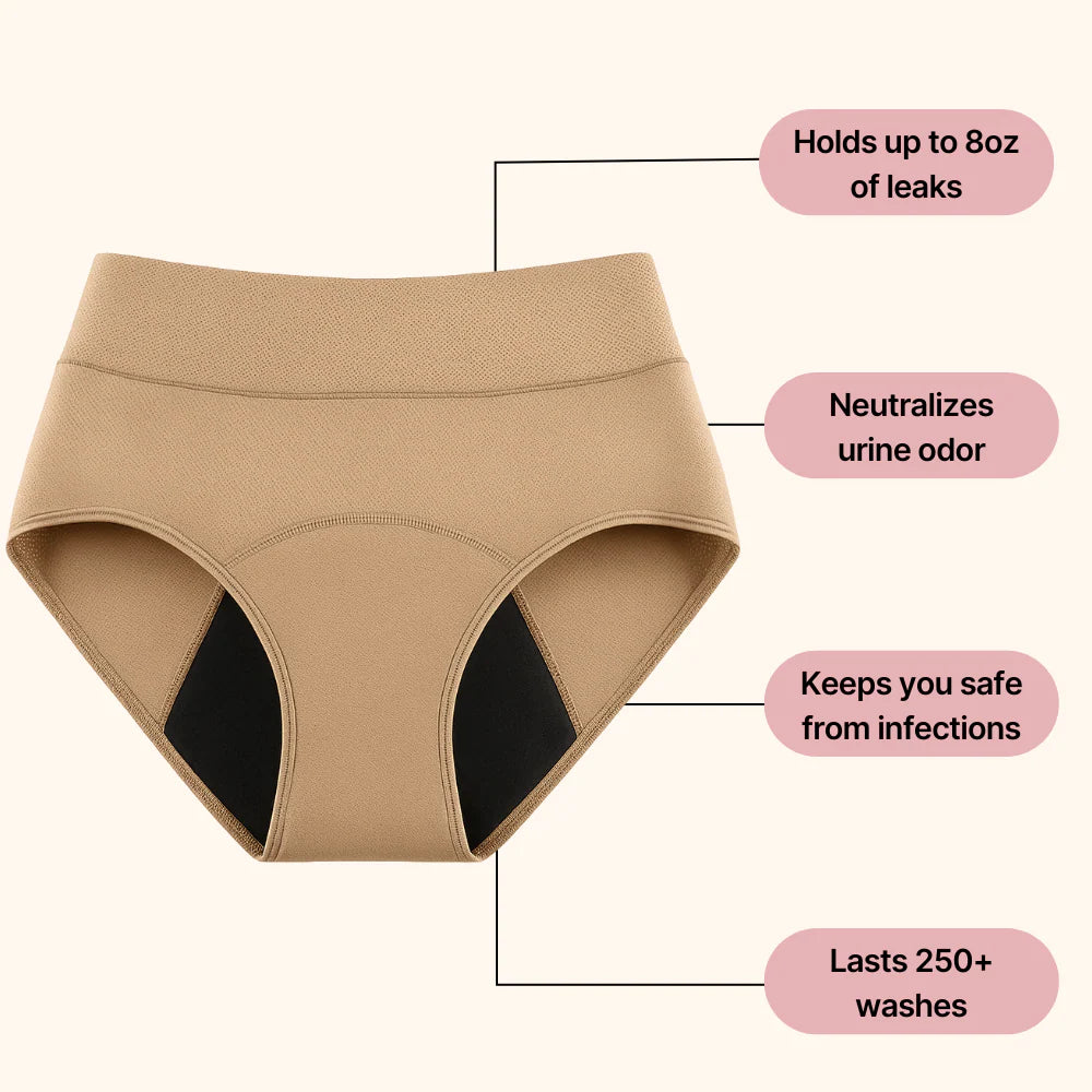 💥 2026 Limited 70% ️OFF 💦 DRYORA™ 4-Pack Leak-Proof Incontinence Underwear – Bladder Leak & Odor Protection