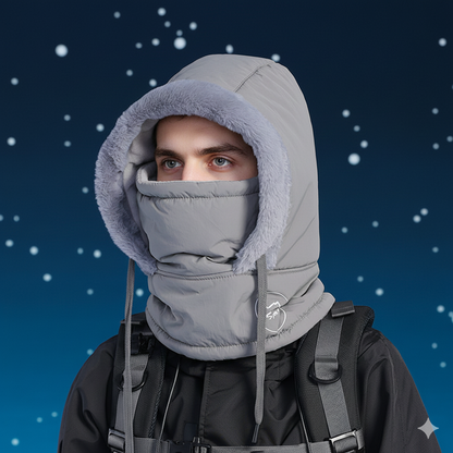❄ Early Christmas 70% OFF 🌡️ WinterLock™ 4in1 360° Windproof Thermal Hood (Hat, Mask, Neck & Ear Warmer)