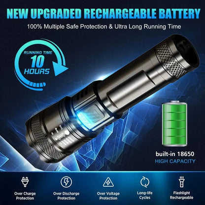 EXCLUSIVE DEAL 70% OFF +🎁 2026 Version Super Bright Ultimate Survival Flashlight |3M+ SOLD🏆80X Brighter Beam|120-Hour Battery |Advanced COB LEDs