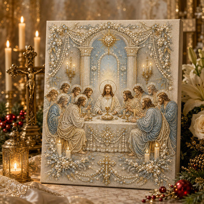🔥 XMAS PRE-SALE 49% OFF 🎄 Blessing Christmas 3D Pearl Art DIY Kit – Festive Holiday Wall Decor