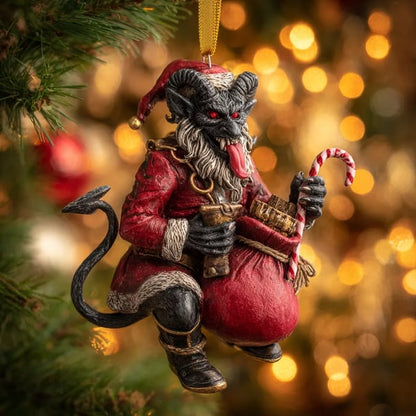 🎄 Early Christmas Sale 49% 👹 2026 Krampus Christmas Acrylic Ornament – Dark Holiday Mischief Collection