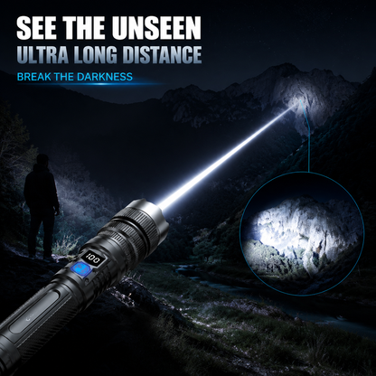 🔥DEAL 70% OFF!!⏰ 🔦 Super Bright Ultimate Survival Tactical Flashlight, 80X Brightness, 120H RUN TIME, Military-Tough CREE LED Power