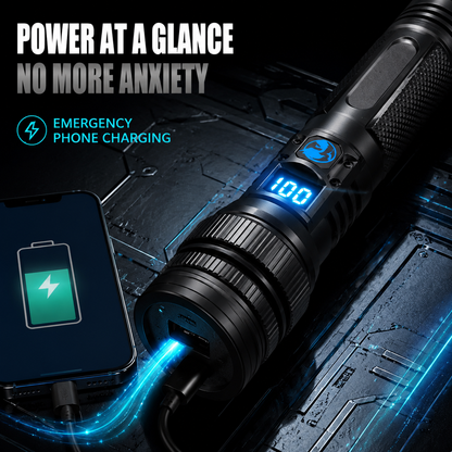 🔥DEAL 70% OFF!!⏰ 🔦 Super Bright Ultimate Survival Tactical Flashlight, 80X Brightness, 120H RUN TIME, Military-Tough CREE LED Power