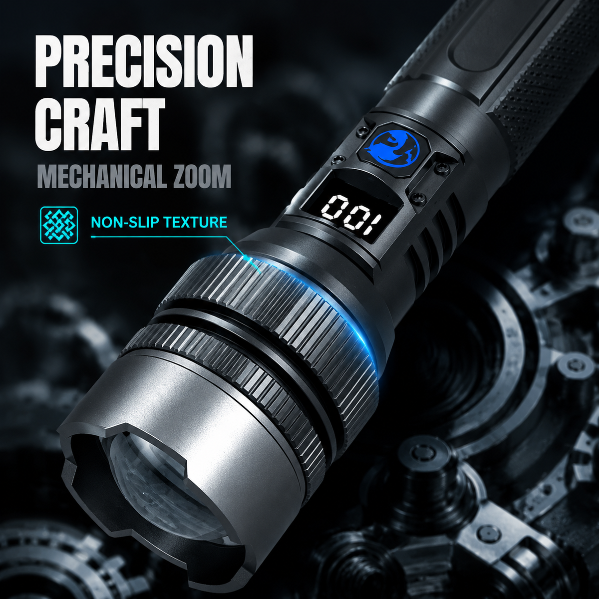 🔥DEAL 70% OFF!!⏰ 🔦 Super Bright Ultimate Survival Tactical Flashlight, 80X Brightness, 120H RUN TIME, Military-Tough CREE LED Power