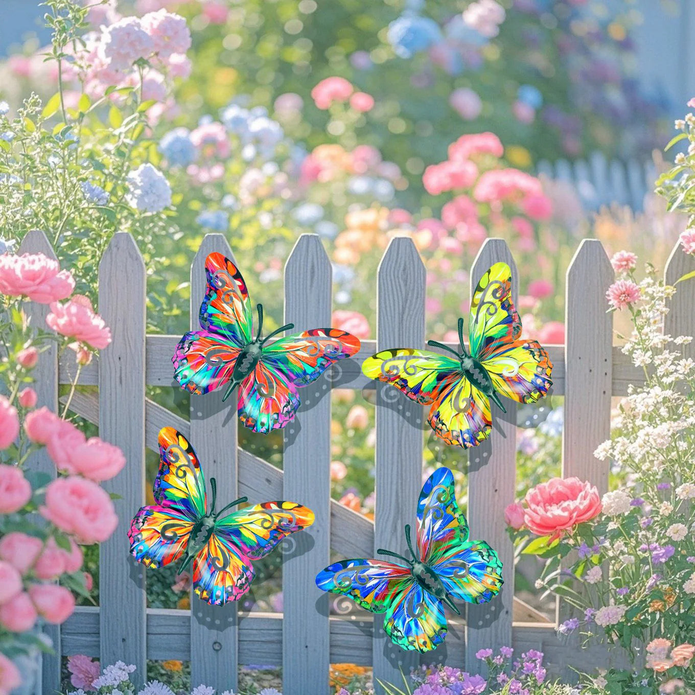 LAST DAY 49% OFF 🦋 A complete set! 4Pcs Butterfly Metal Wall Decor 🤩