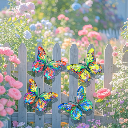 LAST DAY 49% OFF 🦋 A complete set! 4Pcs Butterfly Metal Wall Decor 🤩