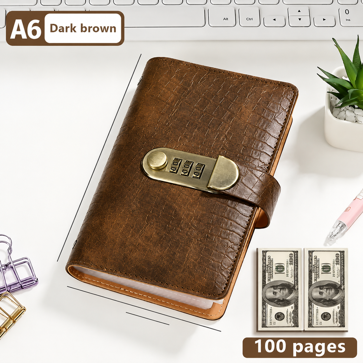 💵 LIMITED DEAL 70% OFF 🔒100 Transparent Pocket Currency Collectors Album