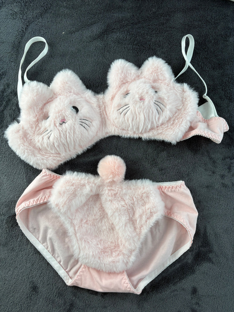 🎄 Early Christmas Sale 49% OFF 🔥 Cutest Cartoon Plushy Bra Set